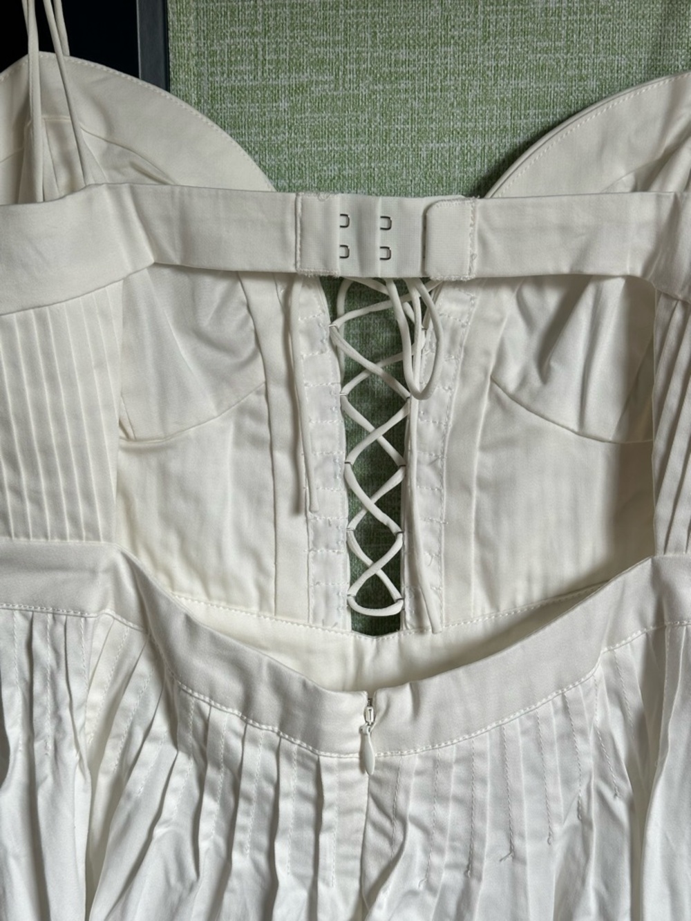 For Love & Lemons Sierra Mini Dress in White, NWT, Size M Bridal Bach Graduation - Picture 9 of 14